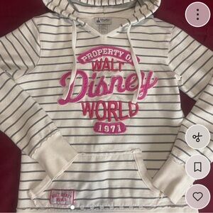 y2k disney world striped hoodie